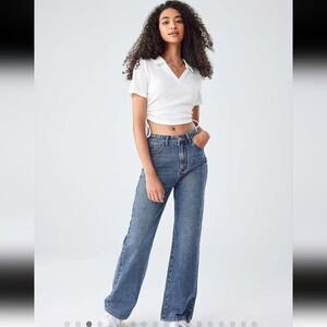 Cider high rise straight leg jeans NWT sz small